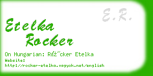 etelka rocker business card